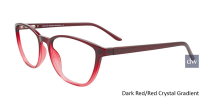 Dark Red/Red Crystal Gradient Cool Clip CC839 Eyeglasses.
