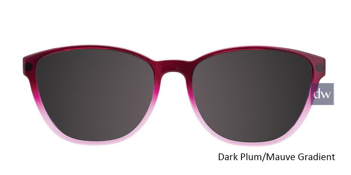 Dark Plum/Mauve Gradient Cool Clip CC839 Eyeglasses.