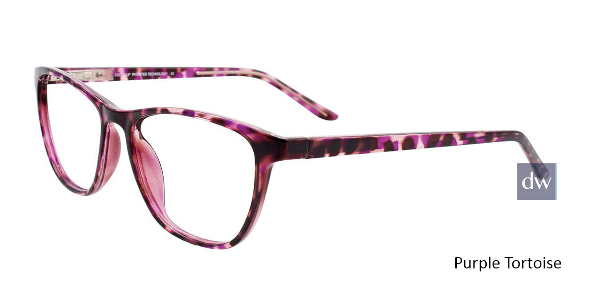 Purple Tortoise Cool Clip CC840 Eyeglasses.