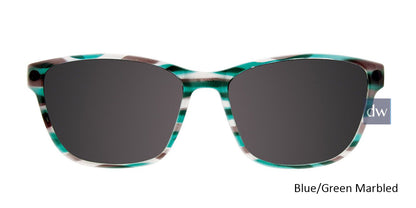 Blue/Green Marbled Cool Clip CC841 Eyeglasses Teenager.