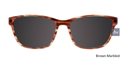 Brown Marbled Cool Clip CC841 Eyeglasses Teenager.