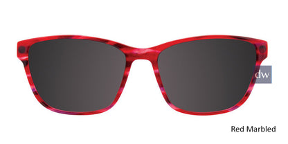 Red Marbled Cool Clip CC841 Eyeglasses Teenager.