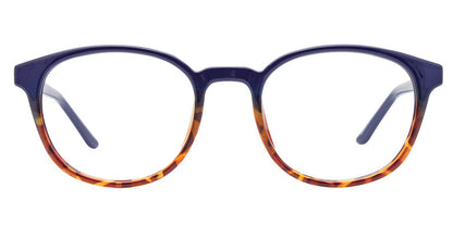 Blue/Demi Amber Cool Clip CC842 Eyeglasses - Teenager.