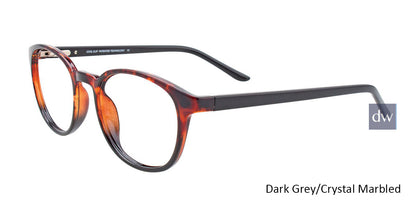 Dark Grey Marbled Cool Clip CC842 Eyeglasses - Teenager.