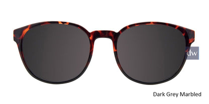 Dark Grey Marbled Cool Clip CC842 Eyeglasses - Teenager.