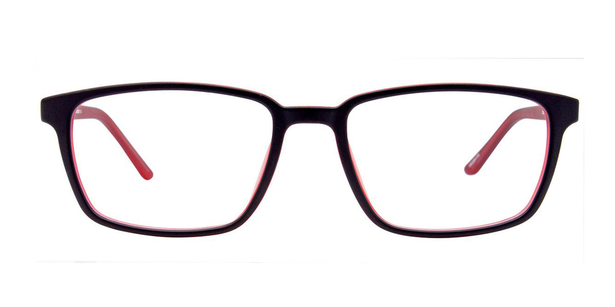 Black Red Cool Clip CC843 Eyeglasses.