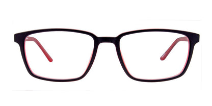 Black Red Cool Clip CC843 Eyeglasses.