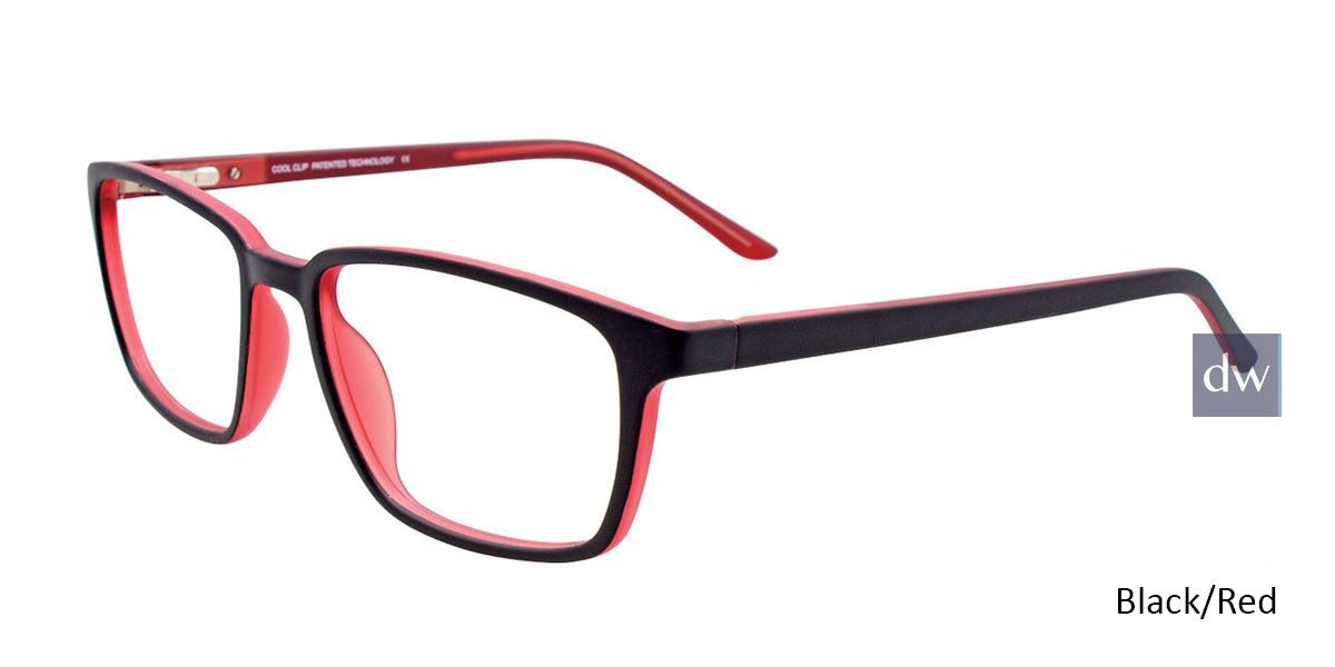 Black Red Cool Clip CC843 Eyeglasses