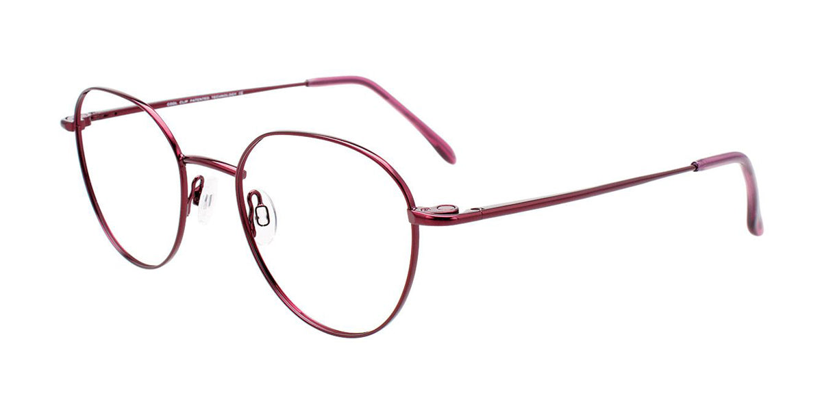 Shiny Pinkish Red Cool Clip CC844 Eyeglasses.