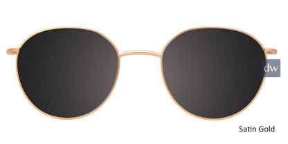 Satin Gold Cool Clip CC844 Eyeglasses.