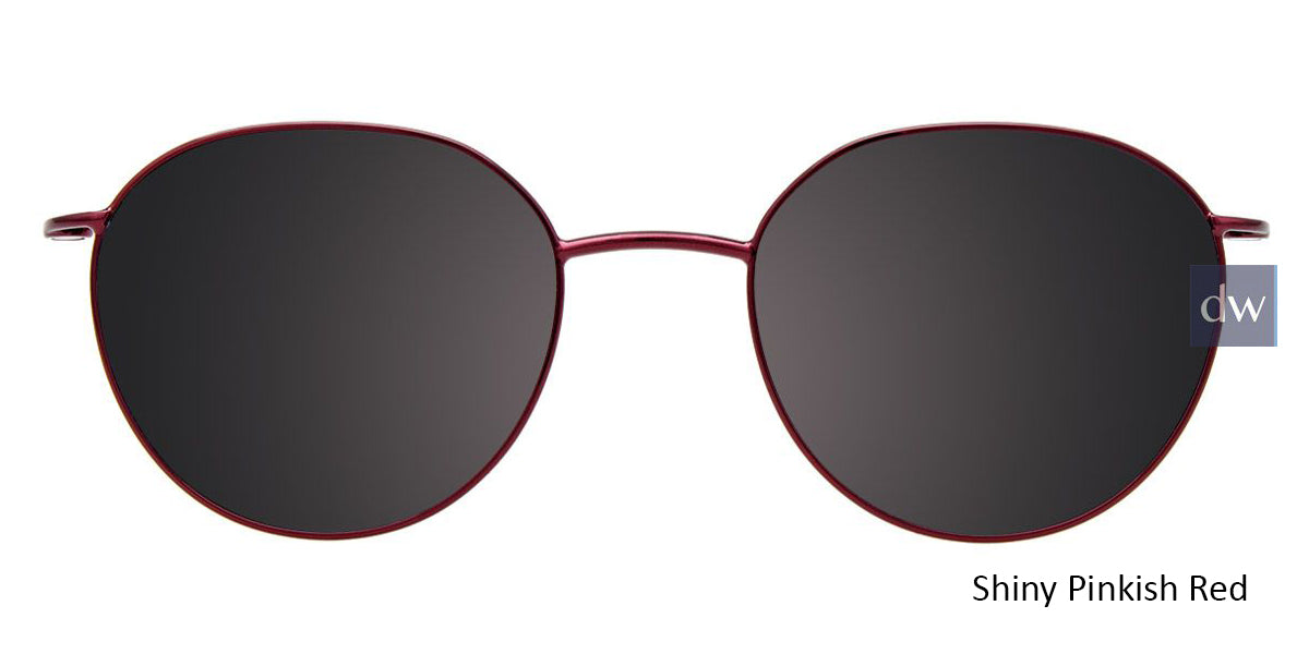Shiny Pinkish Red Cool Clip CC844 Eyeglasses.