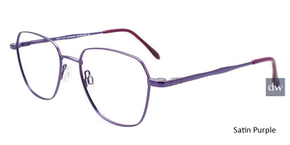 Satin Purple Cool Clip CC845 Eyeglasses.