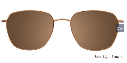 Satin Light Brown Cool Clip CC845 Eyeglasses.