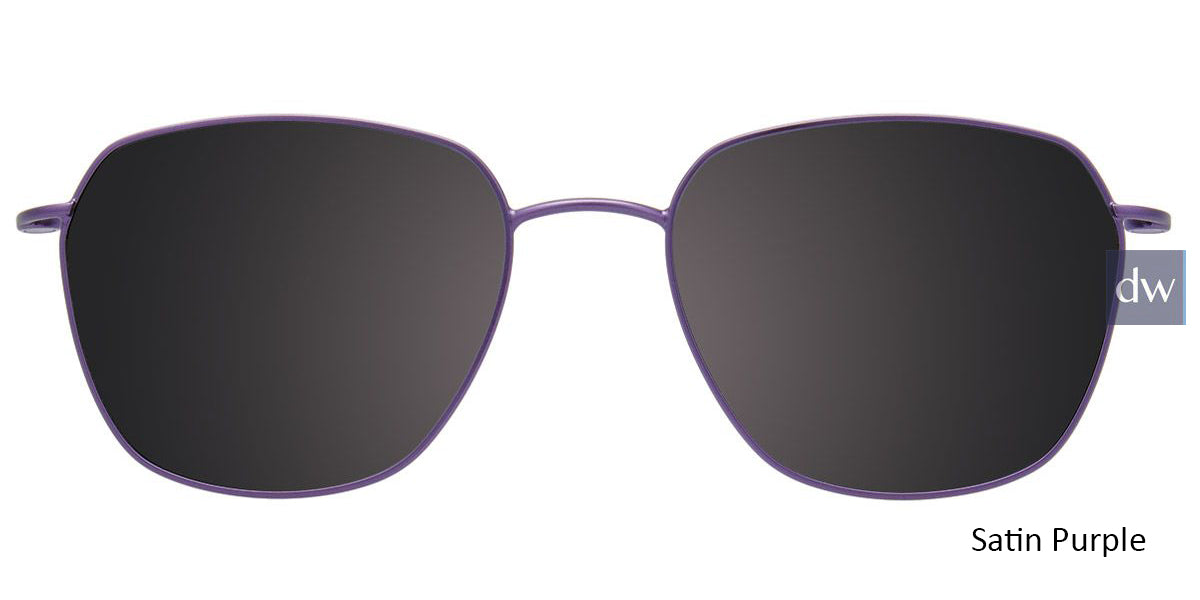 Satin Purple Cool Clip CC845 Eyeglasses.