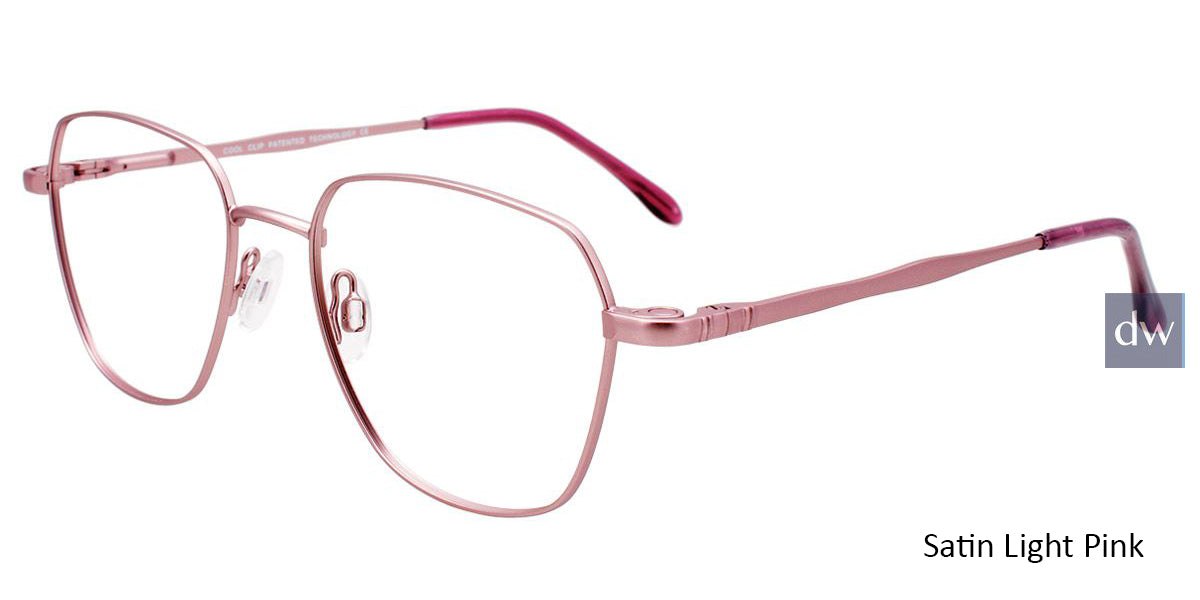 Satin Light Pink Cool Clip CC845 Eyeglasses.