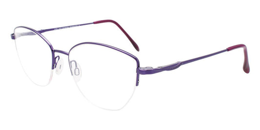 Satin Purple Cool Clip CC846 Eyeglasses.