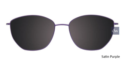 Satin Purple Cool Clip CC846 Eyeglasses.