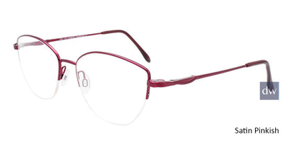 Satin Pinkship Cool Clip CC846 Eyeglasses.