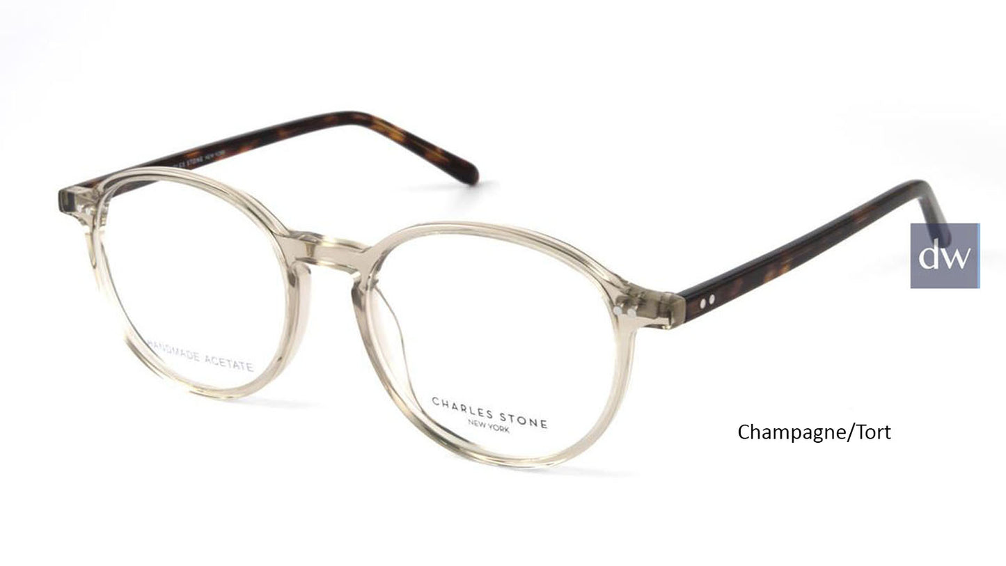 Champagne/Tort William Morris Charles Stone NY 30054 Eyeglasses