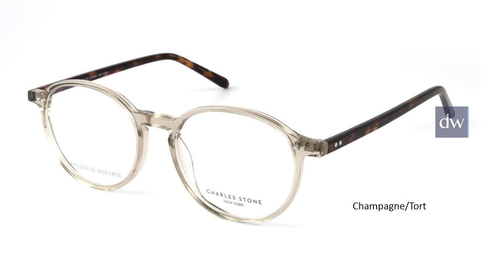 Champagne/Tort William Morris Charles Stone NY 30054 Eyeglasses