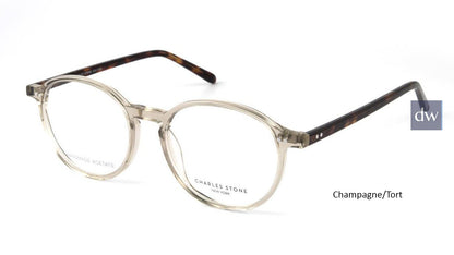 Champagne/Tort William Morris Charles Stone NY 30054 Eyeglasses