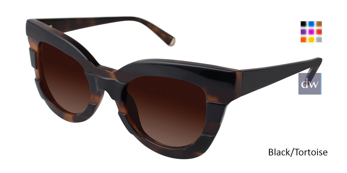Black/Tortoise Kate Young For Tura K514 Sunglasses.