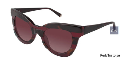 Red/Tortoise Kate Young For Tura K514 Sunglasses.