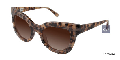 Tortoise Kate Young For Tura K514 Sunglasses.