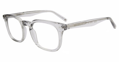 Jones New York VJOM556 Square Eyeglasses in Crystal Grey — men's full acetate frame
