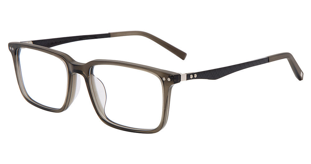Jones New York VJOM567 men's rectangle plastic eyeglasses in Brown Gradient.