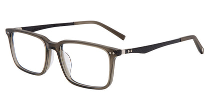Jones New York VJOM567 men's rectangle plastic eyeglasses in Brown Gradient.