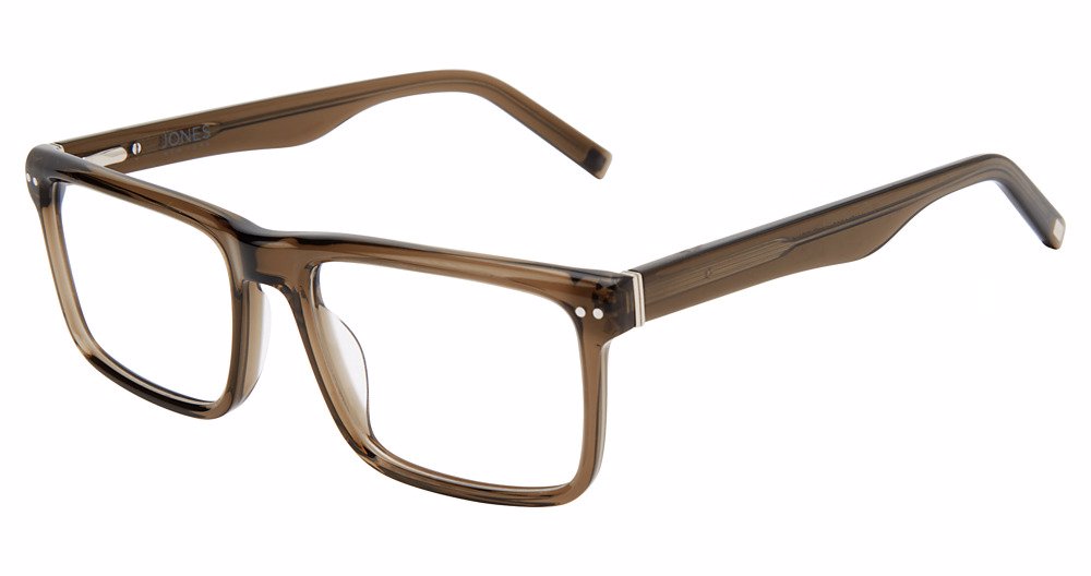 Jones New York VJOM552 Rectangle Eyeglasses in Crystal Olive — men's full acetate frame
