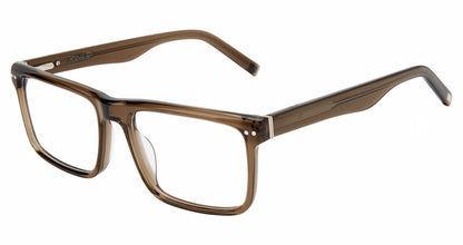 Jones New York VJOM552 Rectangle Eyeglasses in Crystal Olive — men's full acetate frame
