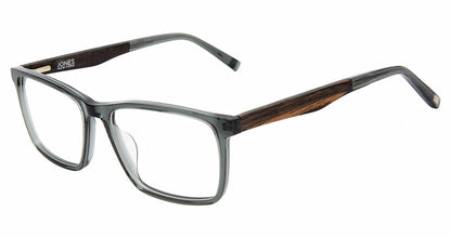 Jones New York VJOM554 Square Eyeglasses in Crystal Sage — men's full acetate frame
