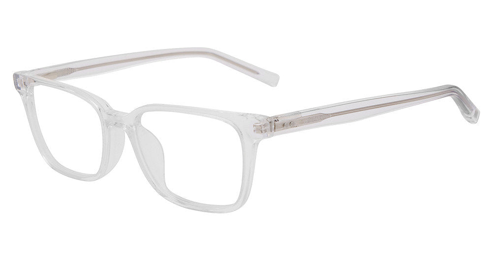 Jones New York VJOM569 men's rectangle plastic eyeglasses in Crystal.