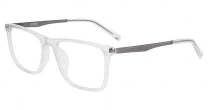 Jones New York VJOM571 men's square plastic eyeglasses in Crystal.