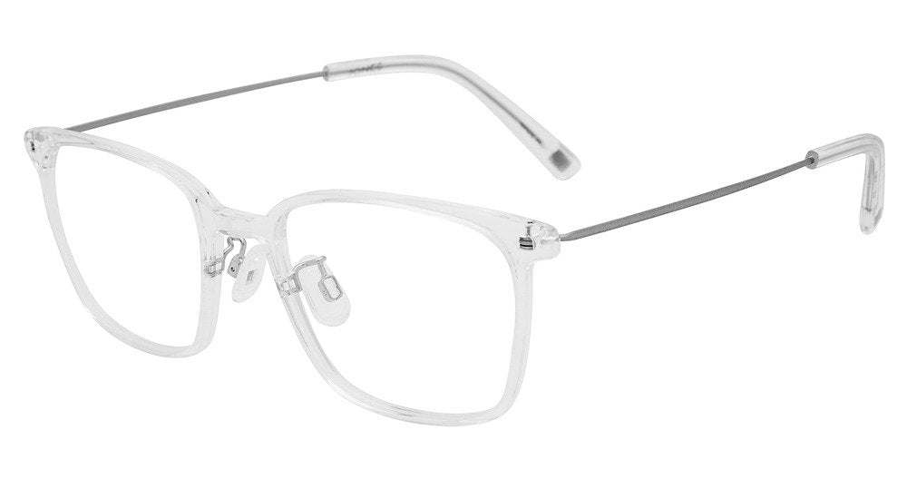  “Jones New York VJOM566 men's square plastic eyeglasses in Crystal.”