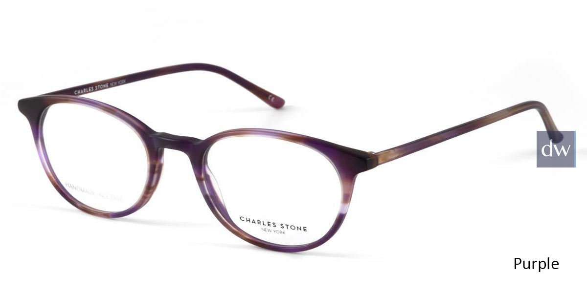 Purple William Morris Charles Stone NY CSNY30002 Eyeglasses - Teenager.