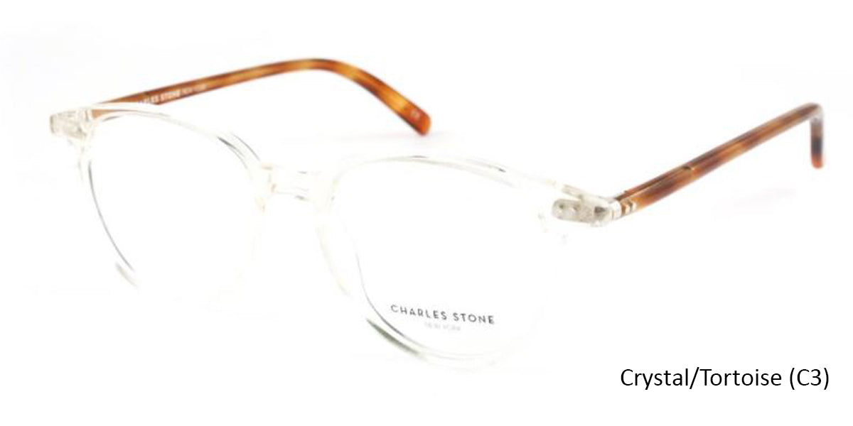 Crystal/Tortoise (C3) William Morris Charles Stone NY CSNY30005 Eyeglasses - Teenager