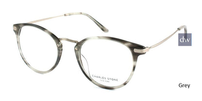 Grey William Morris Charles Stone NY CSNY30007 Eyeglasses - Teenager