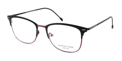 Black/Purple William Morris Charles Stone NY CSNY30009 Eyeglasses
