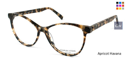 Apricot Havana William Morris Charles Stone NY CSNY30015 Eyeglasses