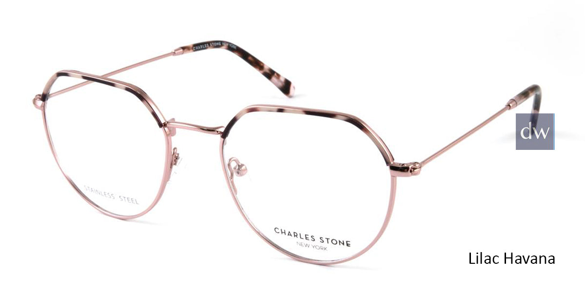 Lilac Havana William Morris Charles Stone NY CSNY30045 Eyeglasses.