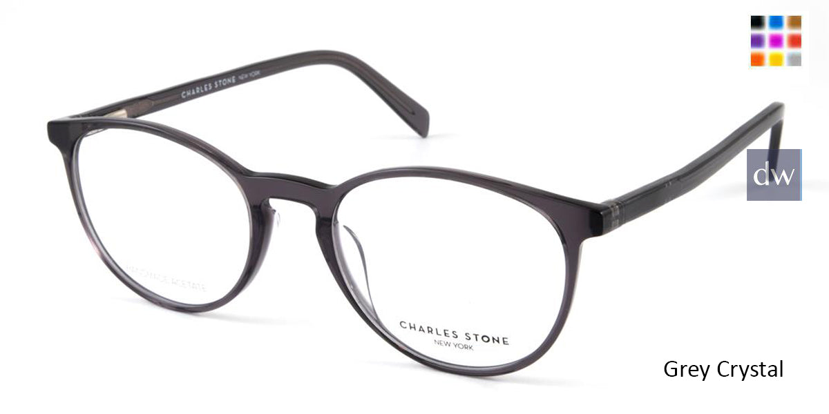 Grey Crystal William Morris Charles Stone NY CSNY30047 Eyeglasses.