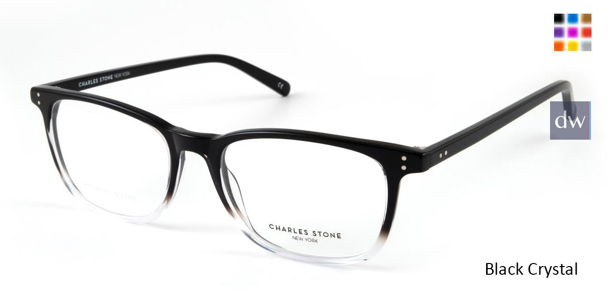 Black Crystal William Morris Charles Stone NY CSNY30048 Eyeglasses.