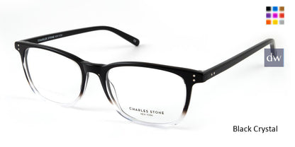 Black Crystal William Morris Charles Stone NY CSNY30048 Eyeglasses.