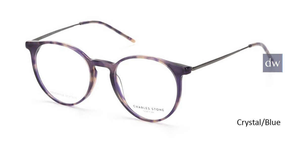 Crystal/Blue William Morris Charles Stone NY CSNY30071 Eyeglasses - Teenager