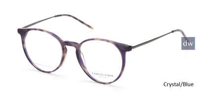 Crystal/Blue William Morris Charles Stone NY CSNY30071 Eyeglasses - Teenager