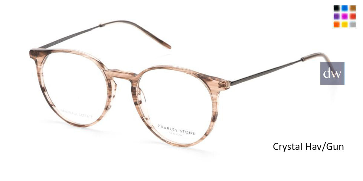 Crystal Hav/Gun William Morris Charles Stone NY CSNY30071 Eyeglasses - Teenager