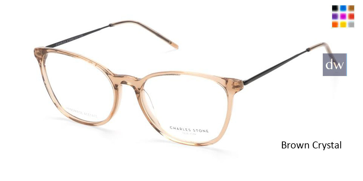 Brown Crystal William Morris Charles Stone NY CSNY30072 Eyeglasses